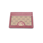GG Supreme Card Case In Burgundy