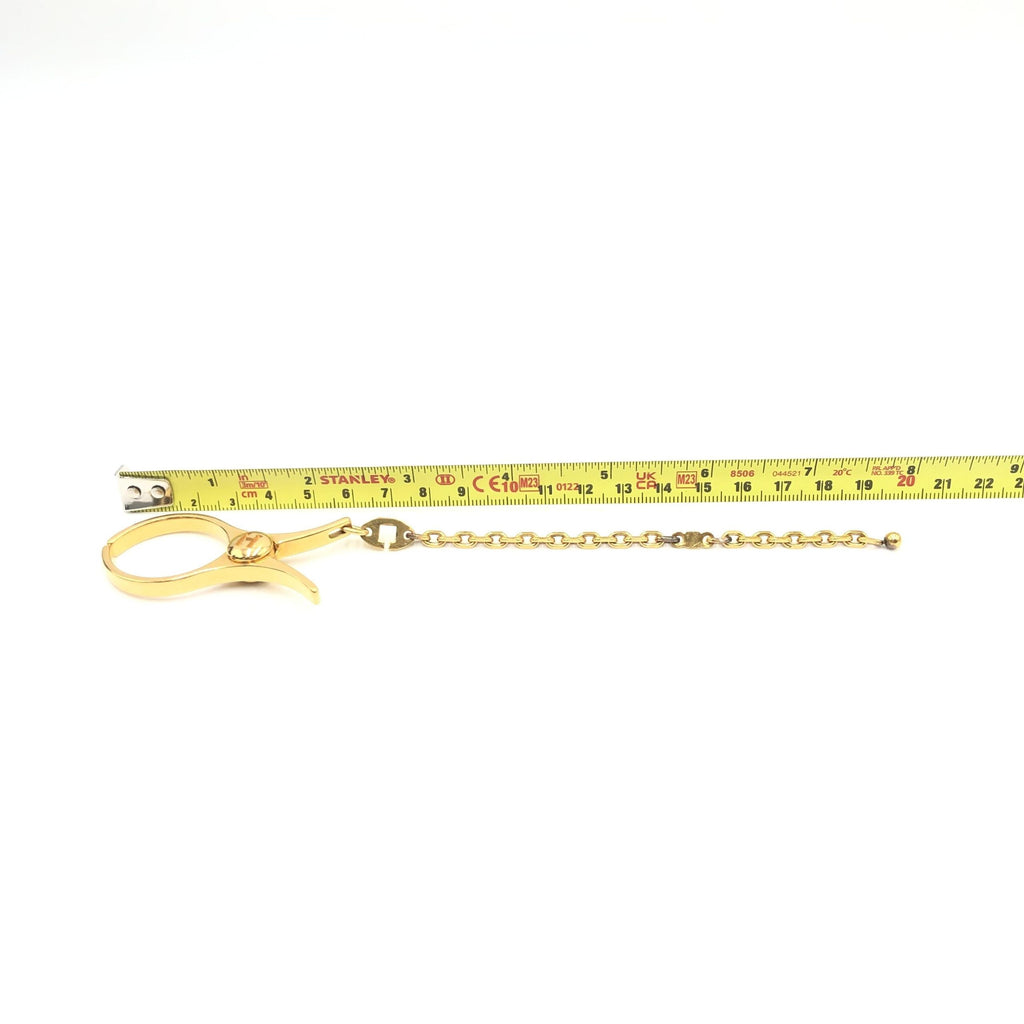 Gold Metal Glove Holder Keychain