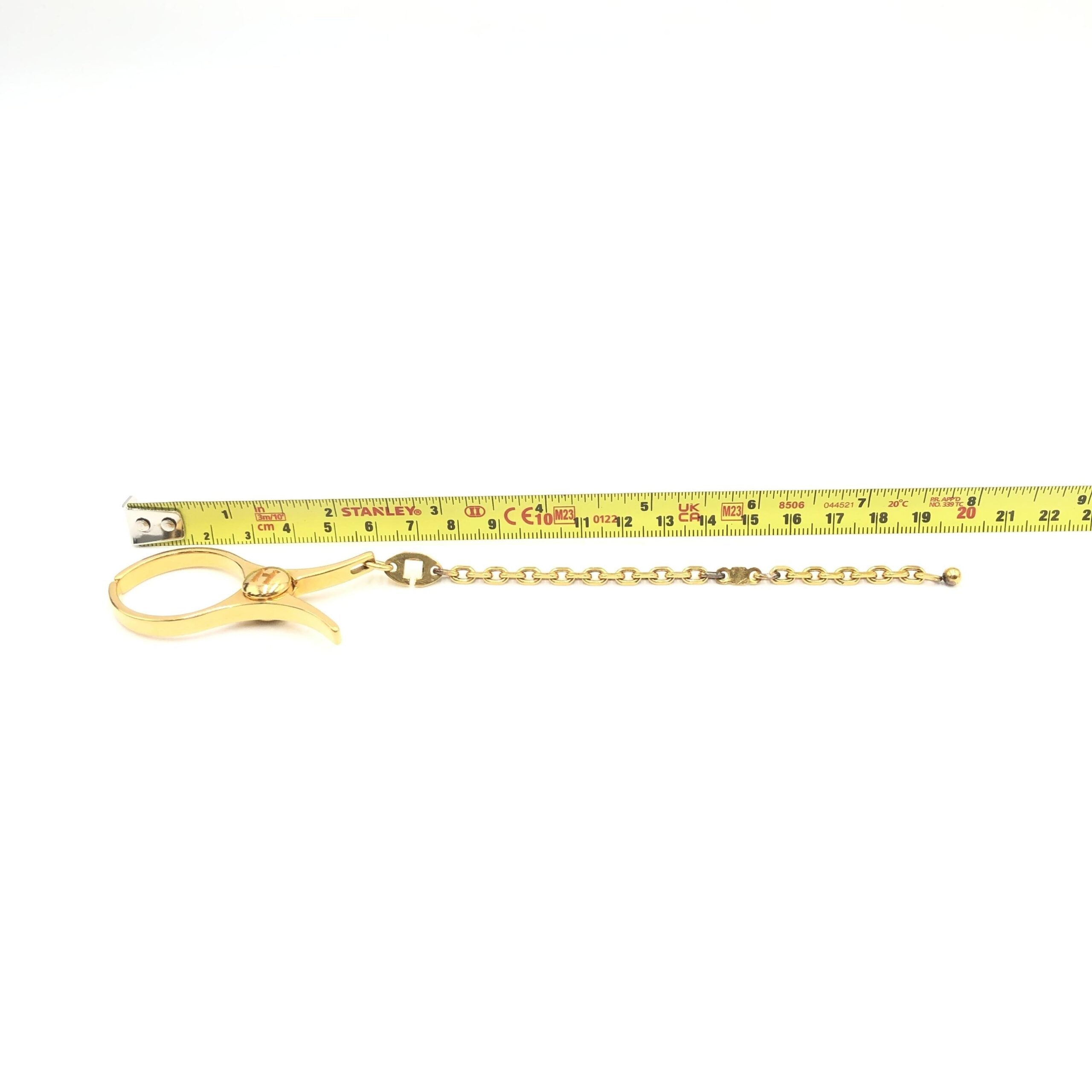 Gold Metal Glove Holder Keychain