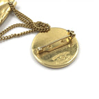 Gold Plated Bag Motif Brooch