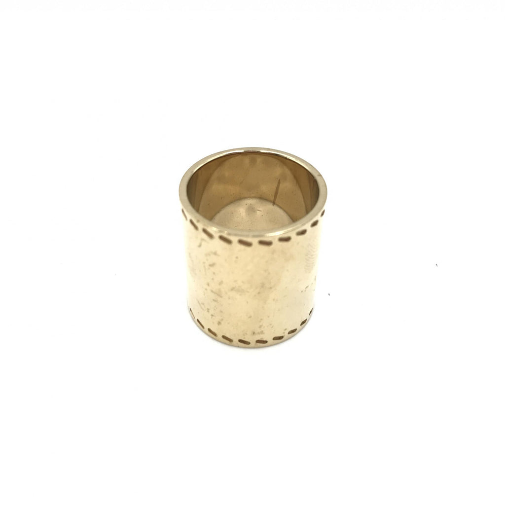 Gold Tone Scarf Ring Accessory