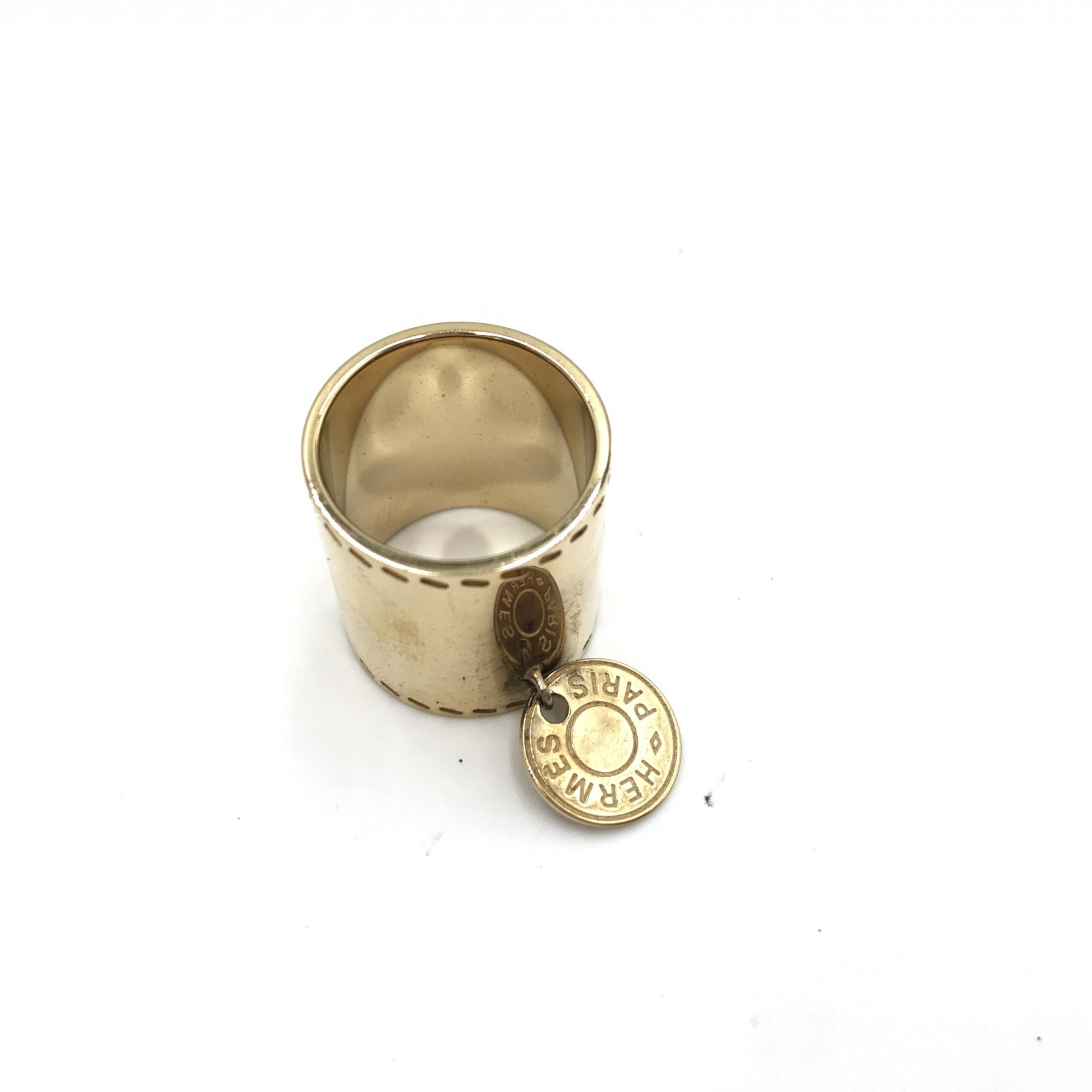 Gold Tone Scarf Ring Accessory