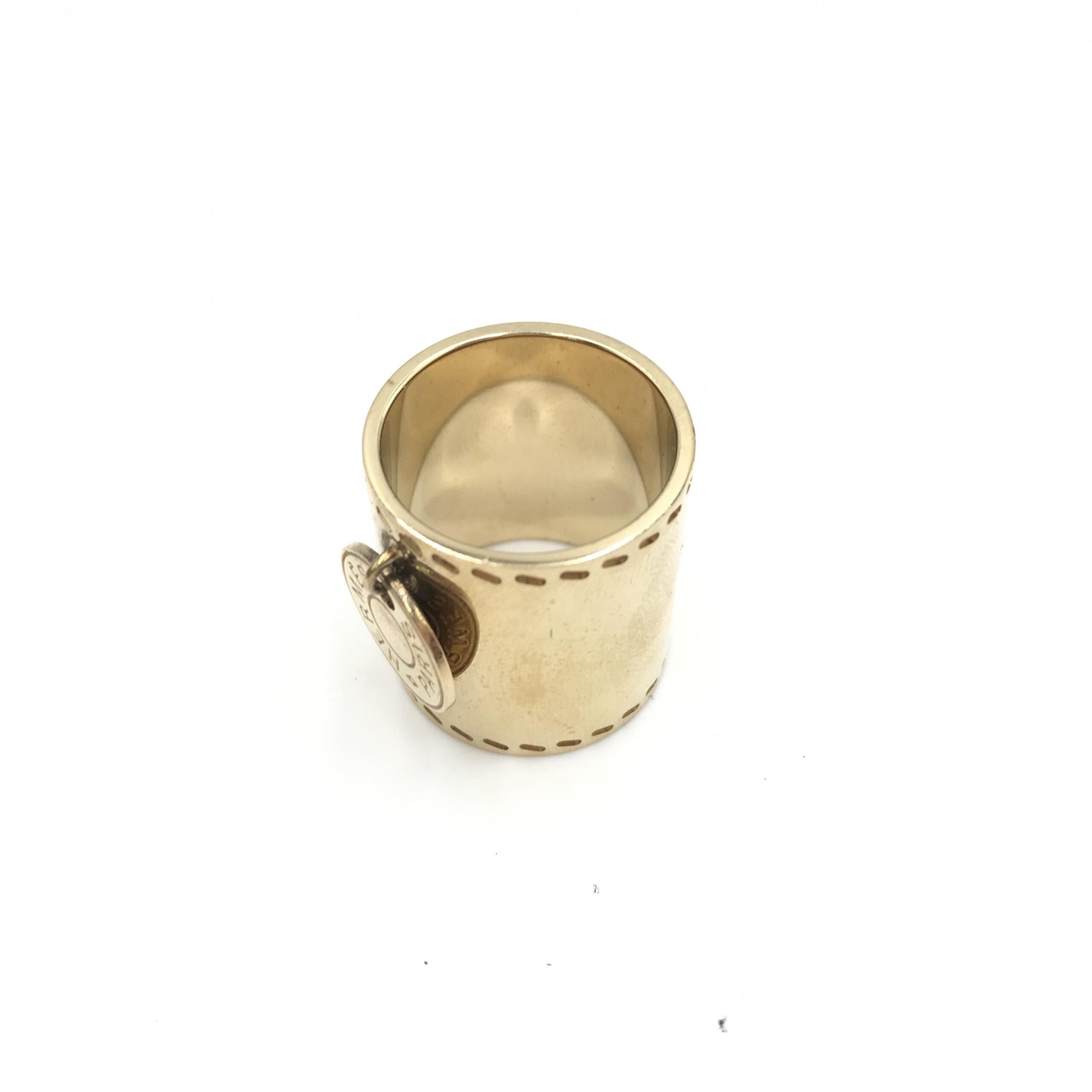 Gold Tone Scarf Ring Accessory