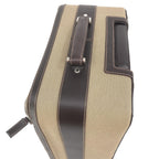 Jacquard Canvas Leather Suitcase