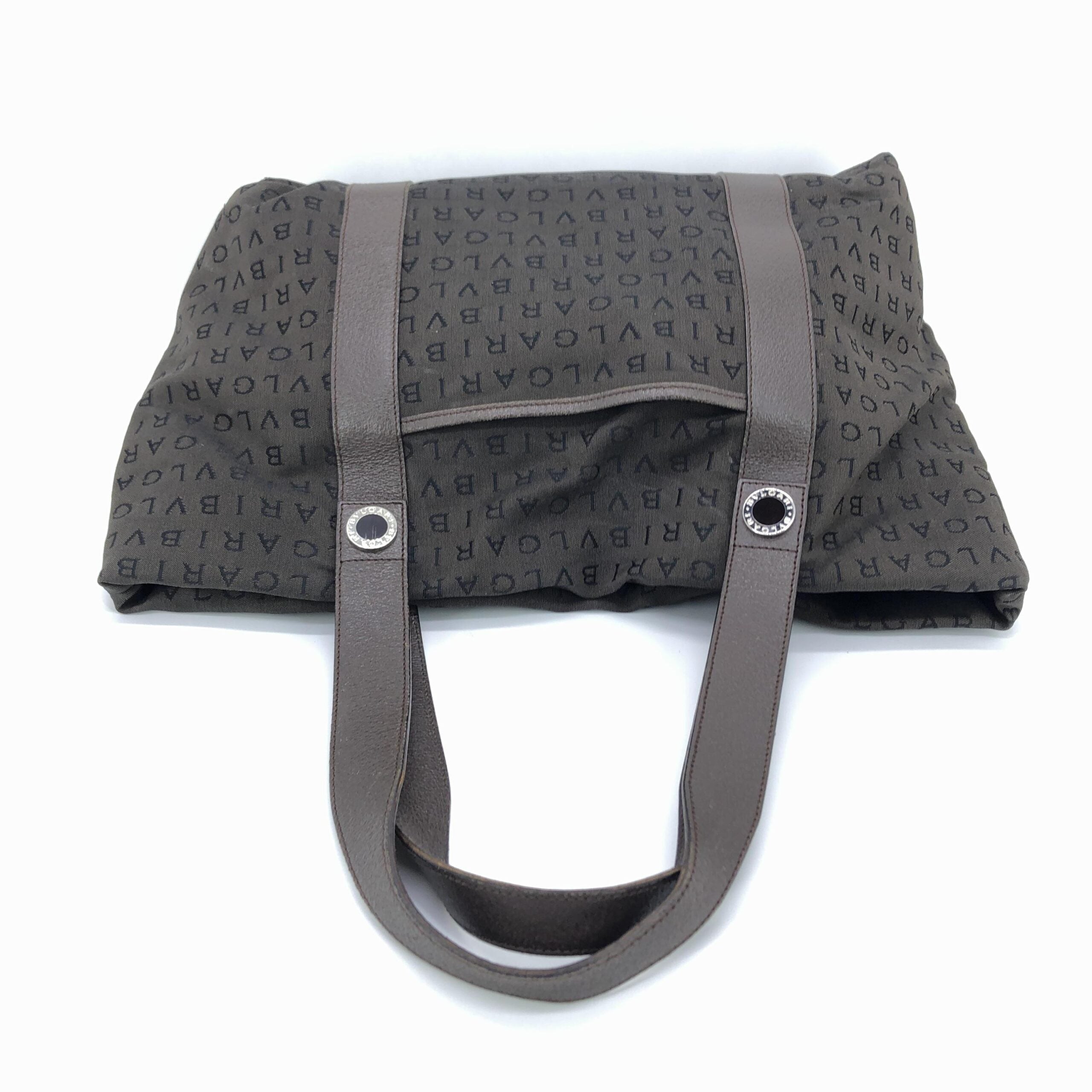 Logo Canvas Tote Bag With Pockets