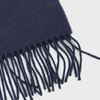 Navy Blue Soft Wool Scarf