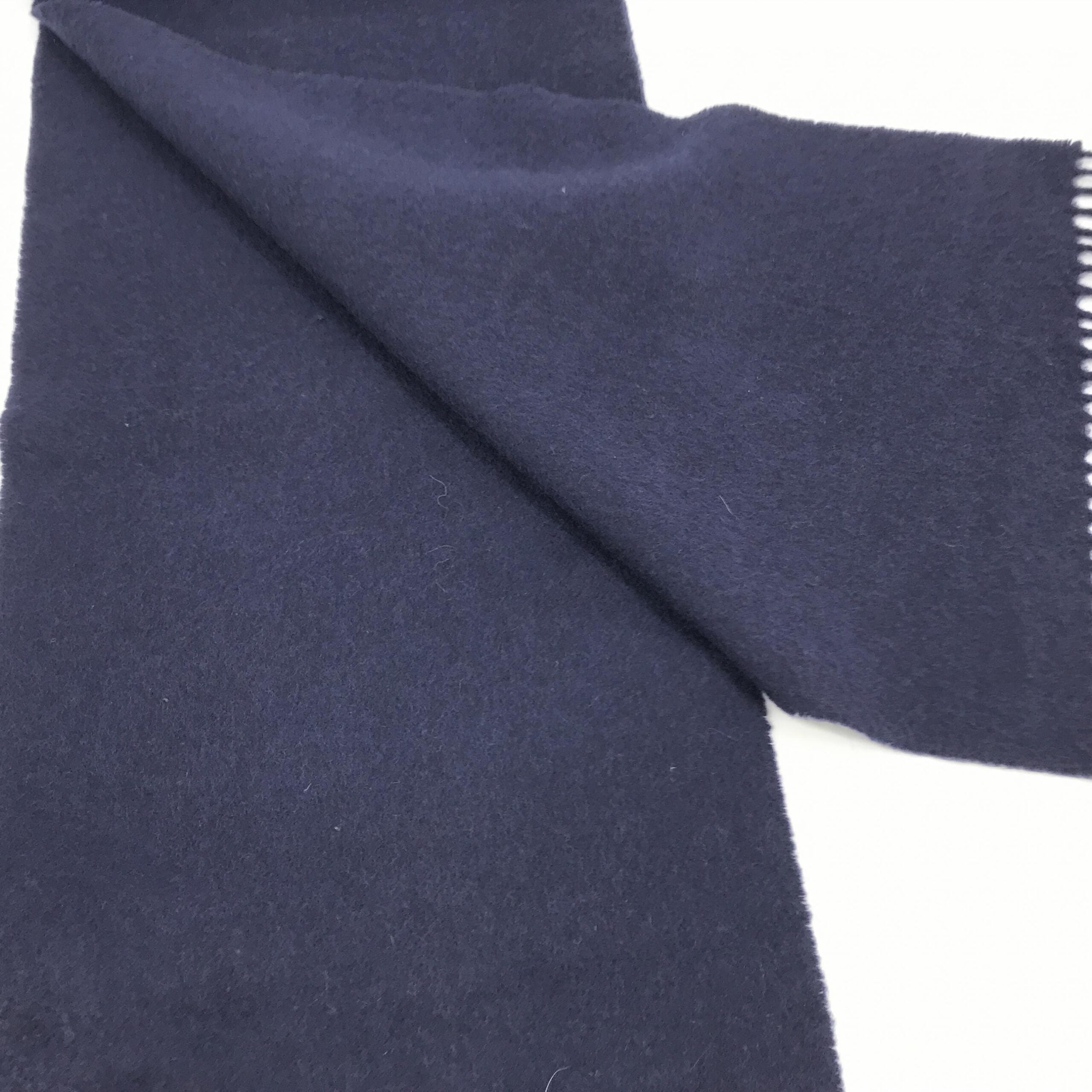 Navy Blue Soft Wool Scarf
