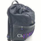 Newave Drawstring Nylon Backpack In Black