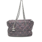 Paris-Byzance Chain Shoulder Bag Purple Nylon