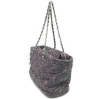Paris-Byzance Chain Shoulder Bag Purple Nylon