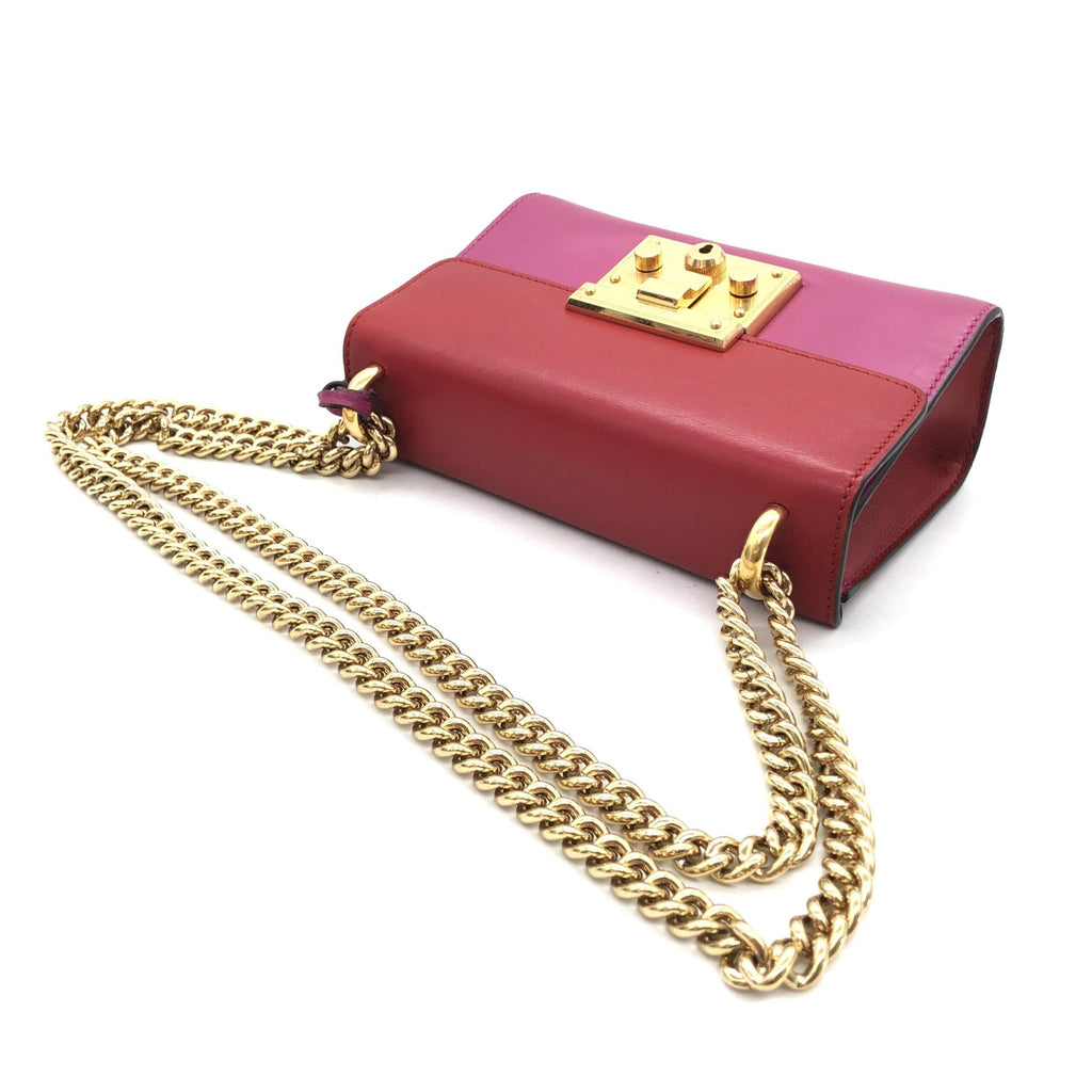 Padlock Crossbody Shoulder Bag In Pink