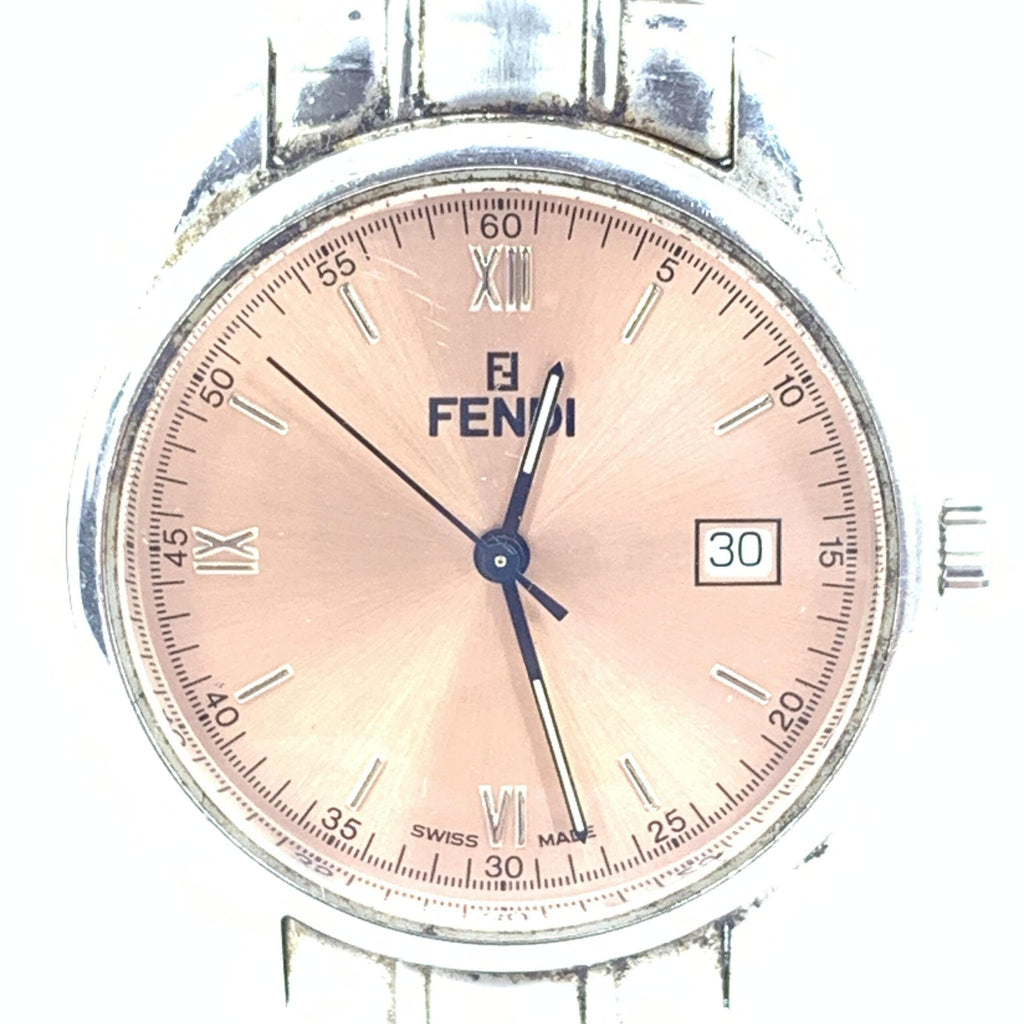 Pink Champagne Dial Quartz Watch, Stainless Steel