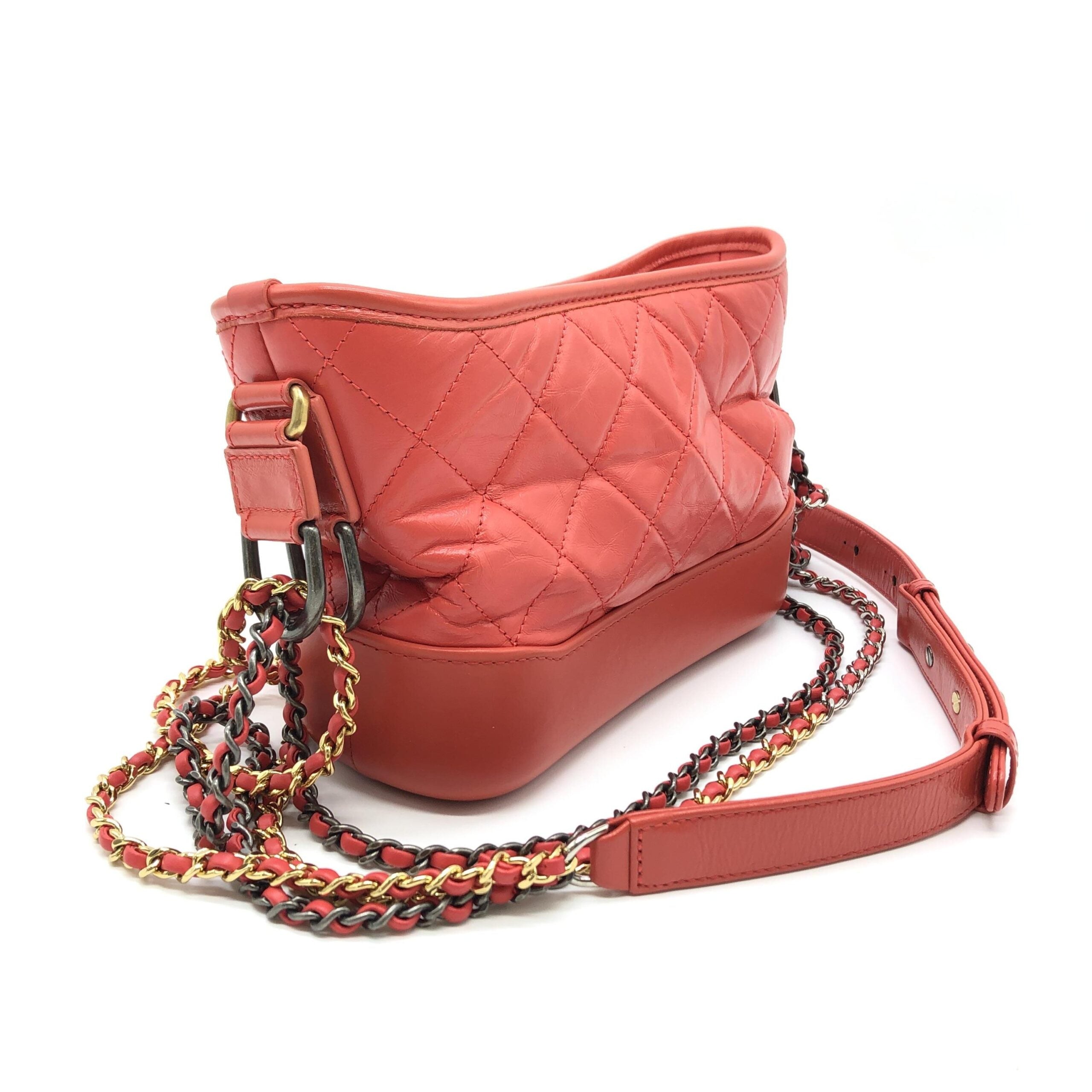 Red Gabriel Chain Shoulder Bag