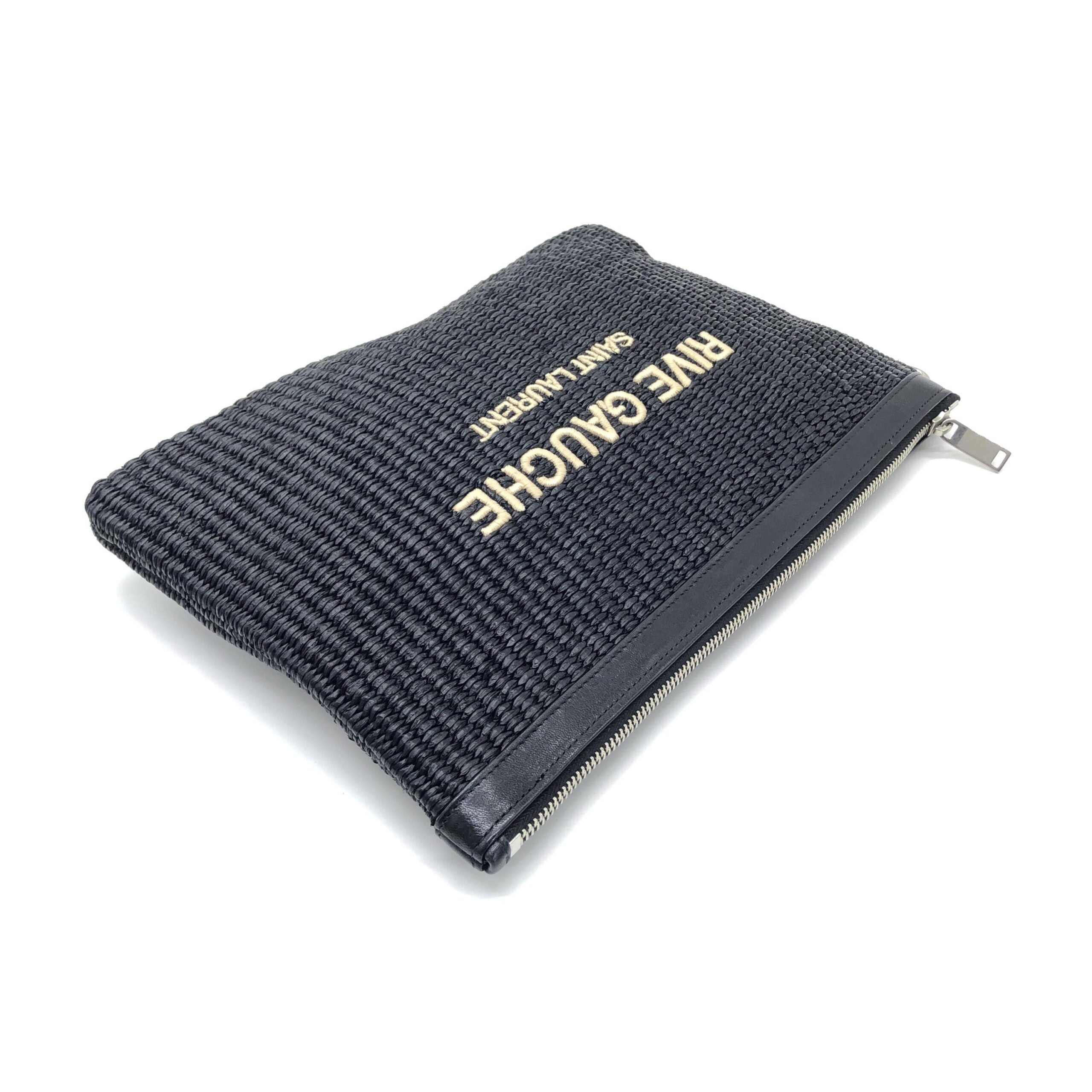 Rive Gauche Zipped Pouch In Black
