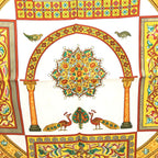 HERMÈS Carre 45 100% Silk Scarf "CIELS BYZANTINS"