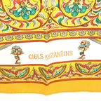 HERMÈS Carre 45 100% Silk Scarf "CIELS BYZANTINS"