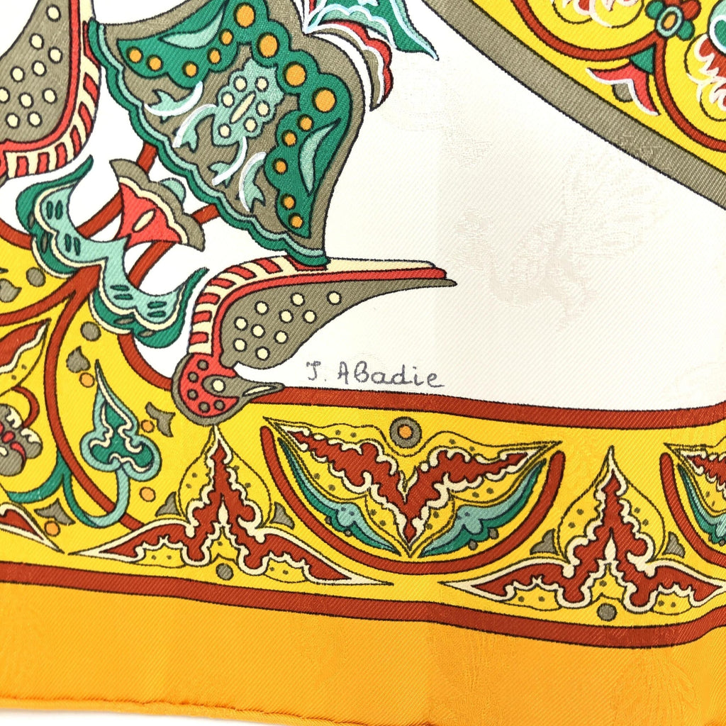 HERMÈS Carre 45 100% Silk Scarf "CIELS BYZANTINS"