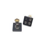 Coco Mark Square Clip-On Earrings