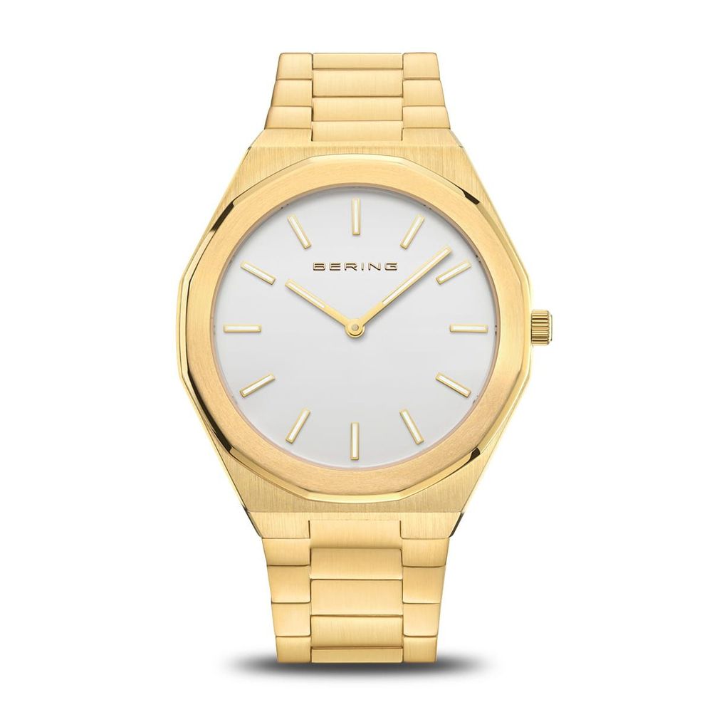 Gold Stainless Steel Dress Watch
