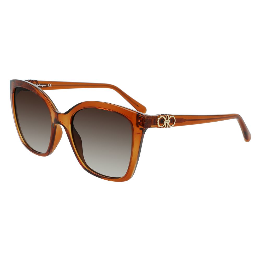 Brown Injected Sunglasses