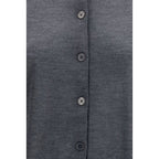 Gray Cashmere Cardigan