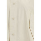 Beige Cotton Rain Coat