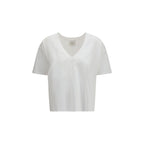 White Cotton Long Sleeve T-Shirt