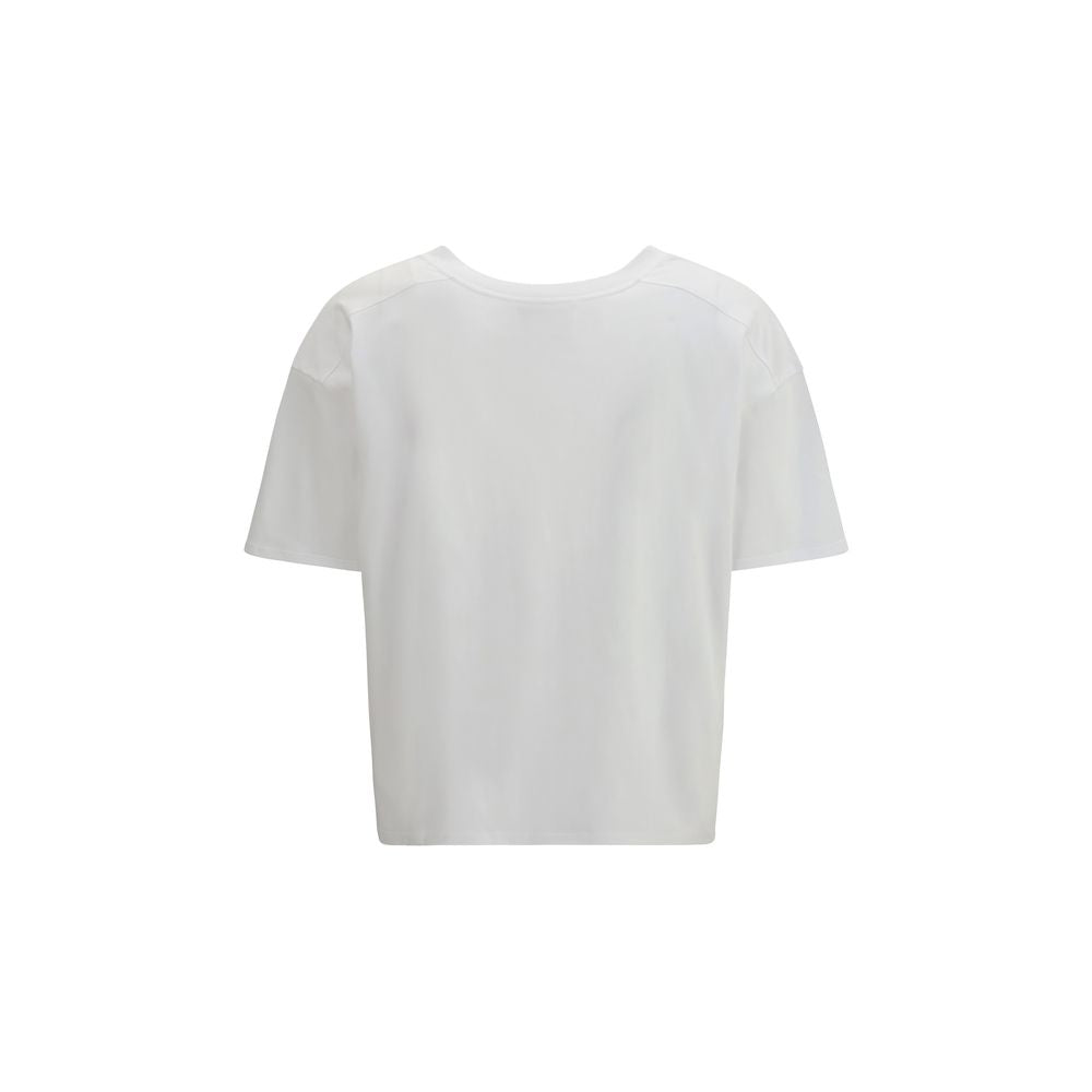 White Cotton Long Sleeve T-Shirt