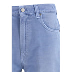 Blue Cotton Relaxed Fit Jeans