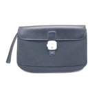 Black Leather Clutch Bag