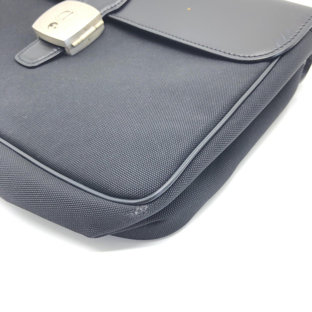 Black Leather Clutch Bag