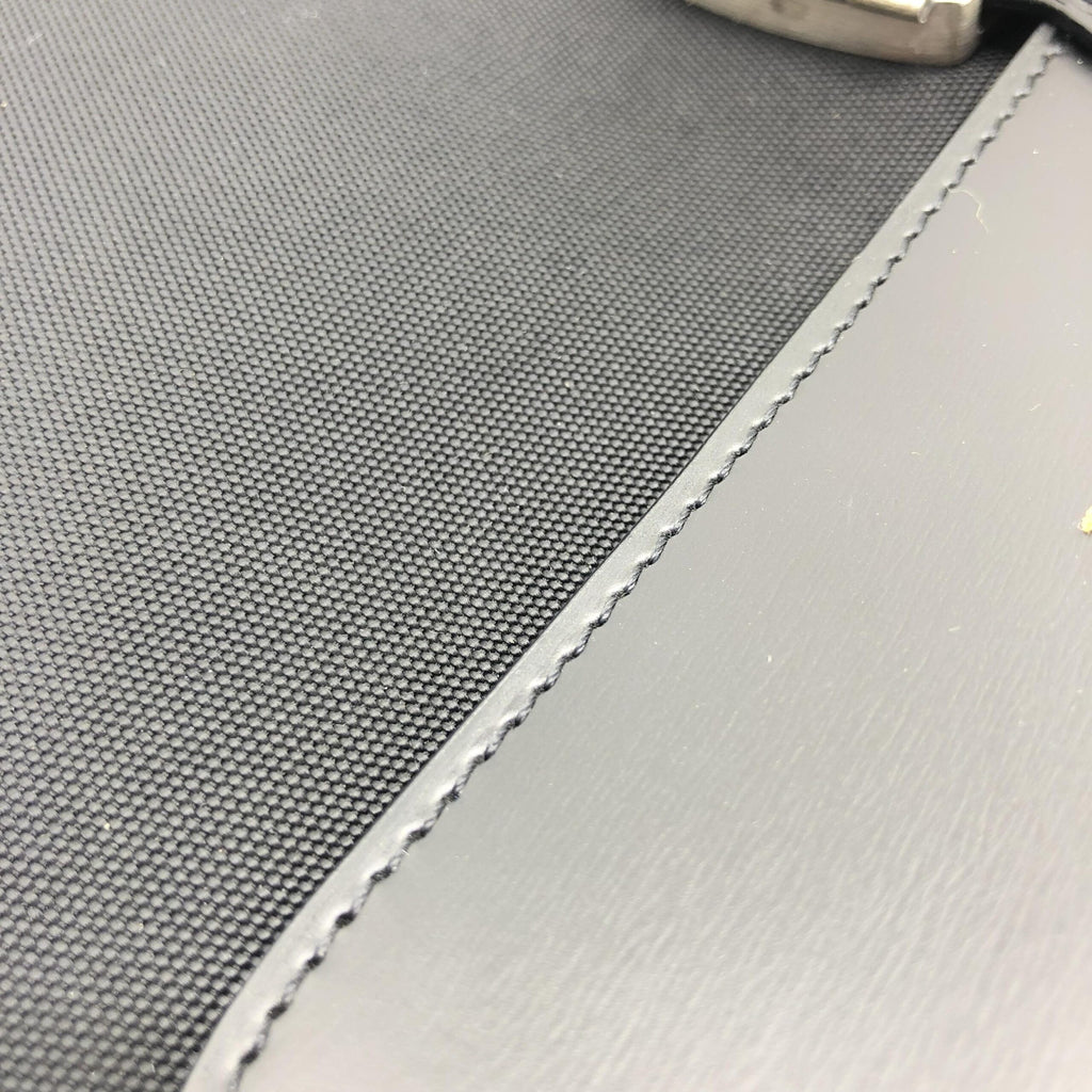 Black Leather Clutch Bag