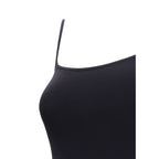 Black Polyamide Casual Dress
