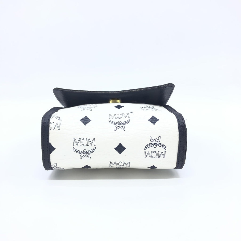 Mini Crossbody Bag White Visetos