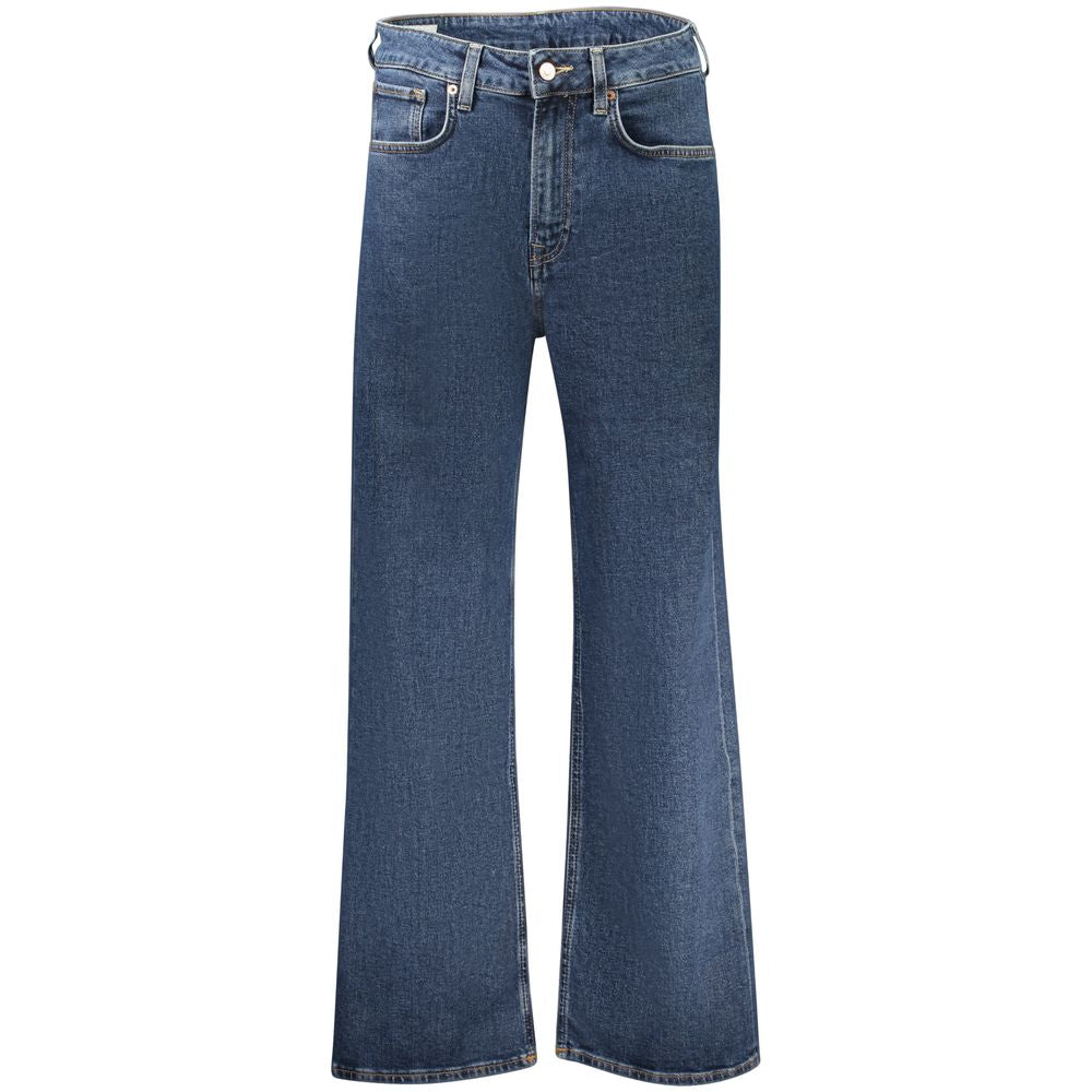 Blue Cotton Women Jeans