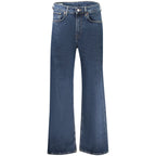 Blue Cotton Women Jeans