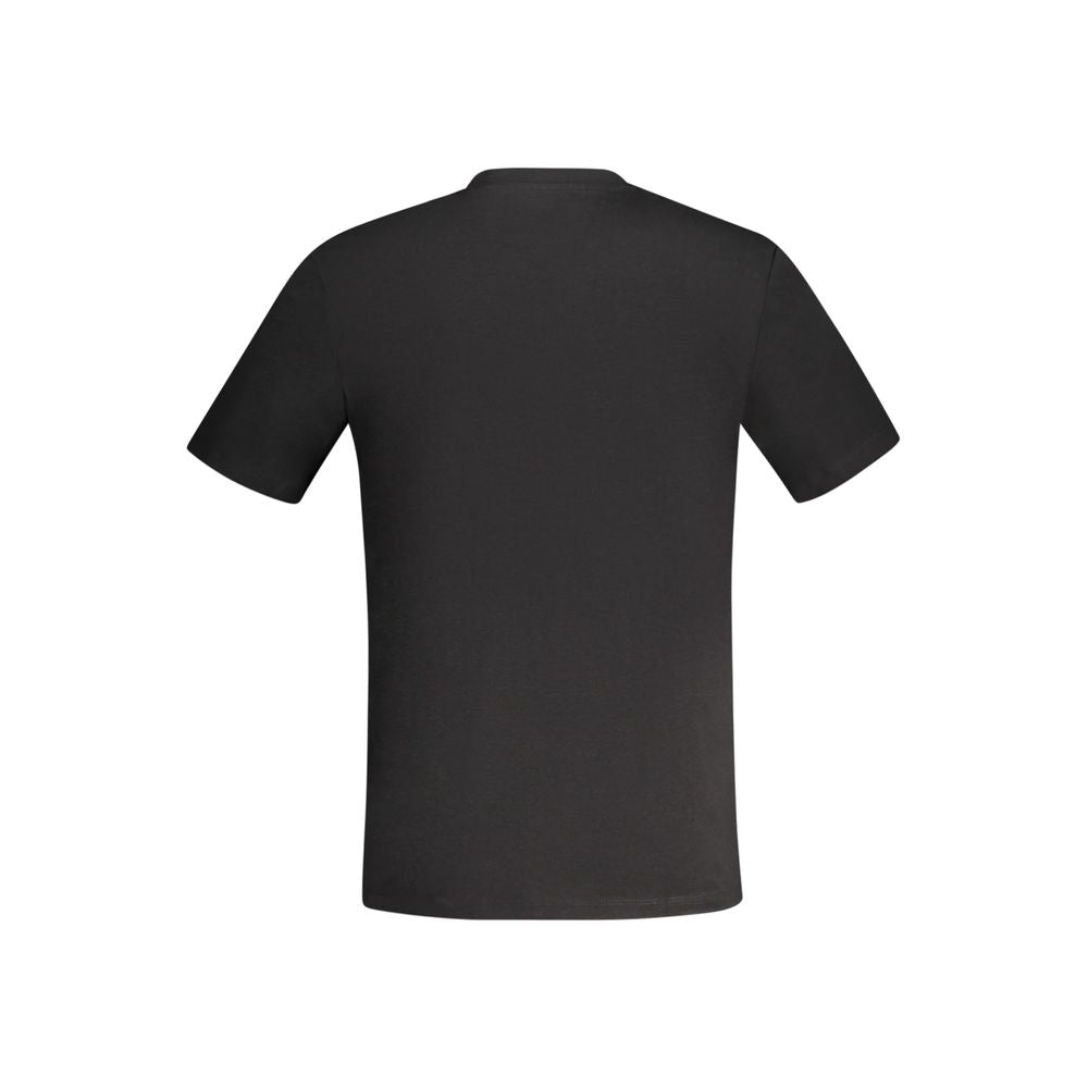 Black Cotton Men's T-Shirt