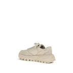 Beige Recycled Polyamide Athletic Sneakers