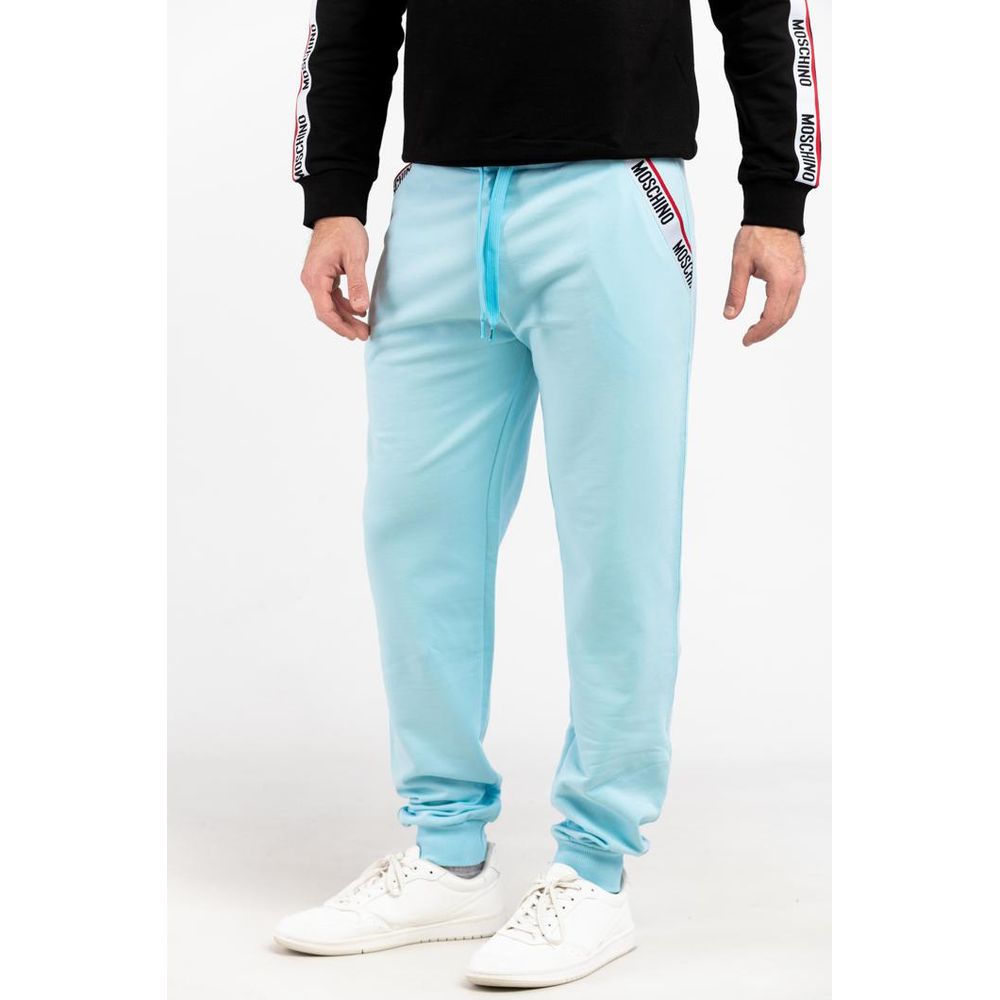 Blue Cotton Joggers (Workout Pants)