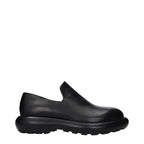 Black Leather Slip-On Loafers