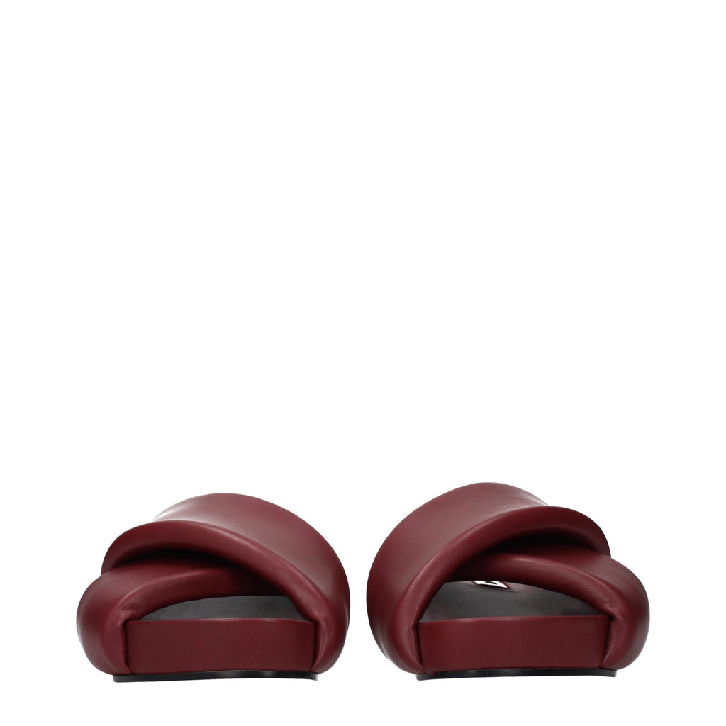 Red Leather Slippers