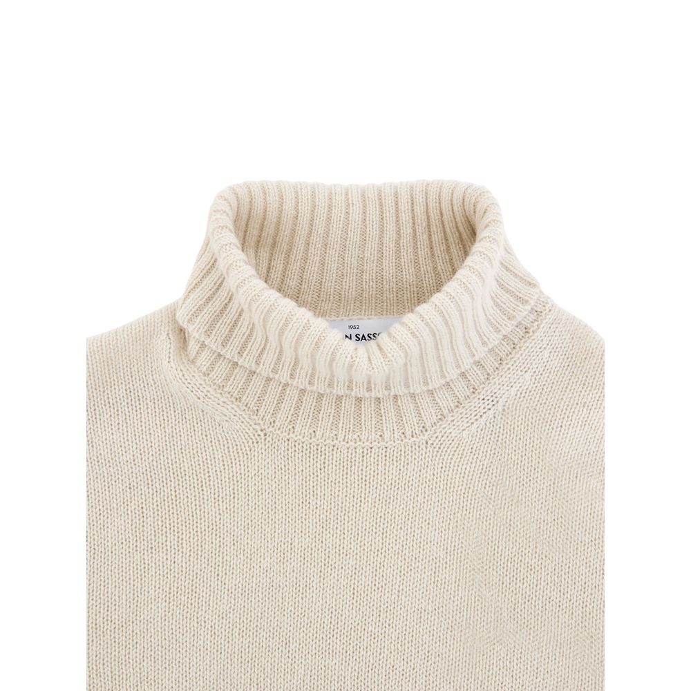 Beige Wool Turtleneck