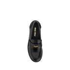 Black Calf Leather Bos Taurus Slip-On Loafers