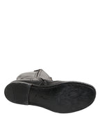 Re-Edition Black Leather Lace Up Boots Shoes