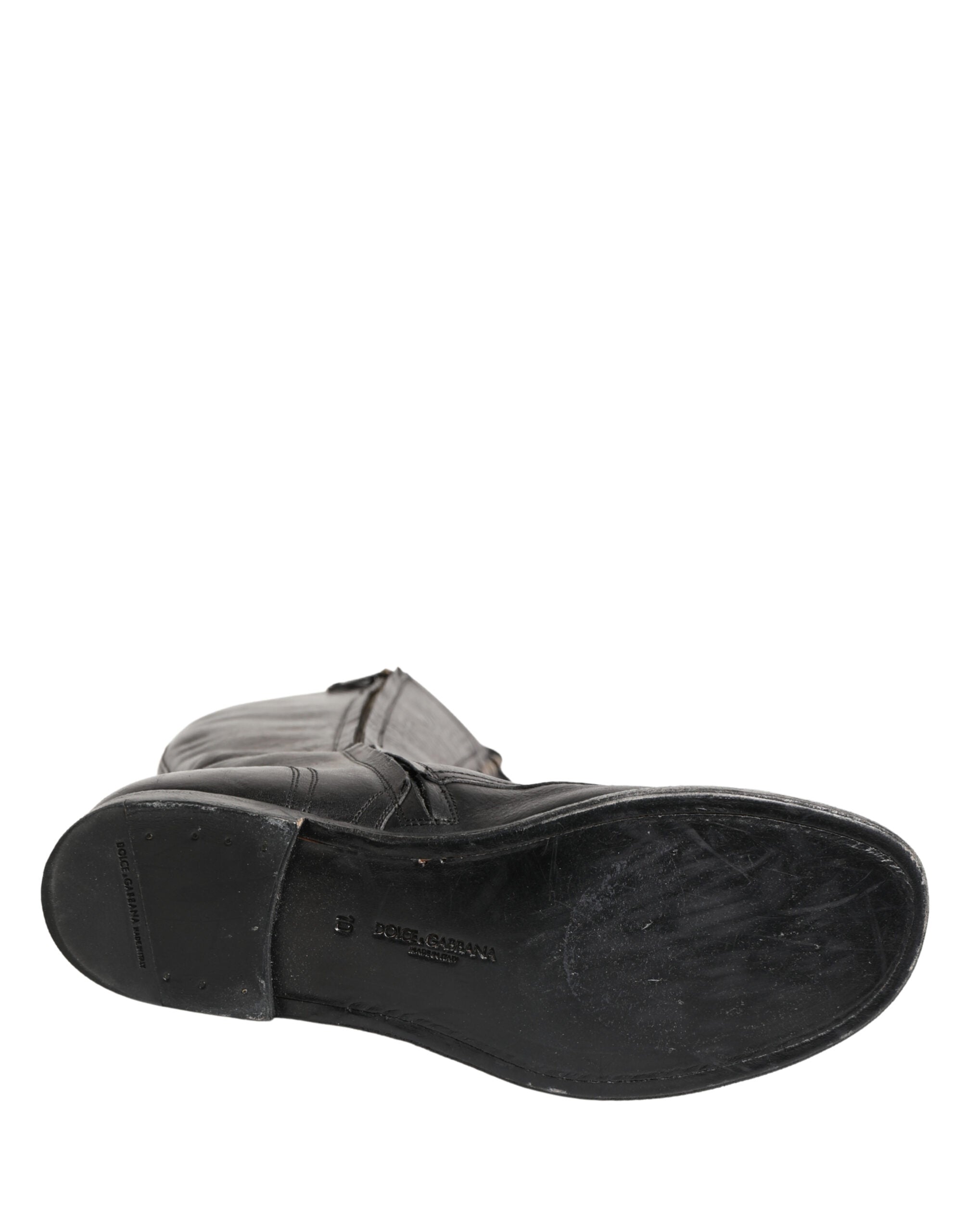 Re-Edition Black Leather Lace Up Boots Shoes