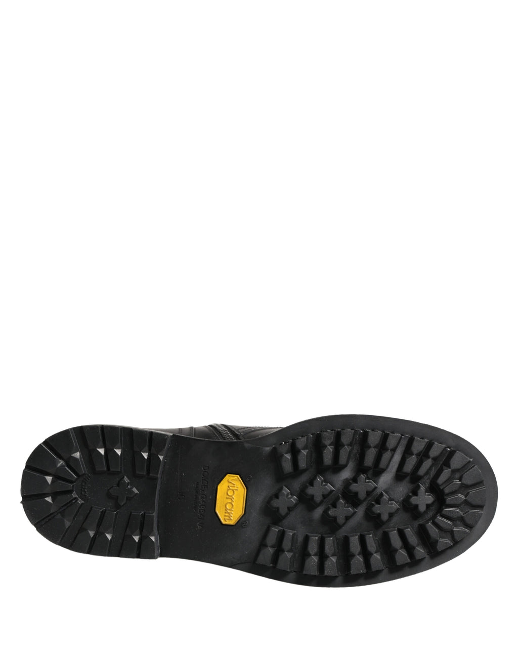 Black Leather Belted Buckle Combat Boots Shoes