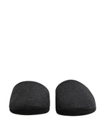 Anthracite Wool Cashmere Quilted Slippers Shoes