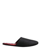 Anthracite Wool Cashmere Quilted Slippers Shoes