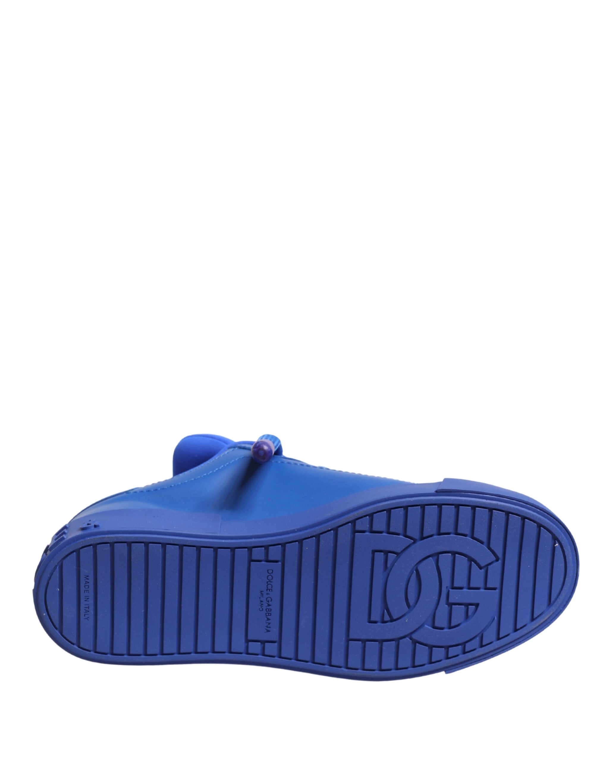 Blue Leather DG Logo Sole Low Top Sneakers Shoes