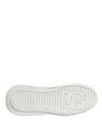 White Calfskin Leather Low Top Sneakers Shoes